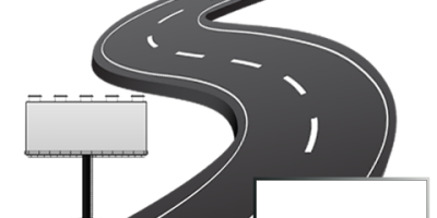 Road with billboards